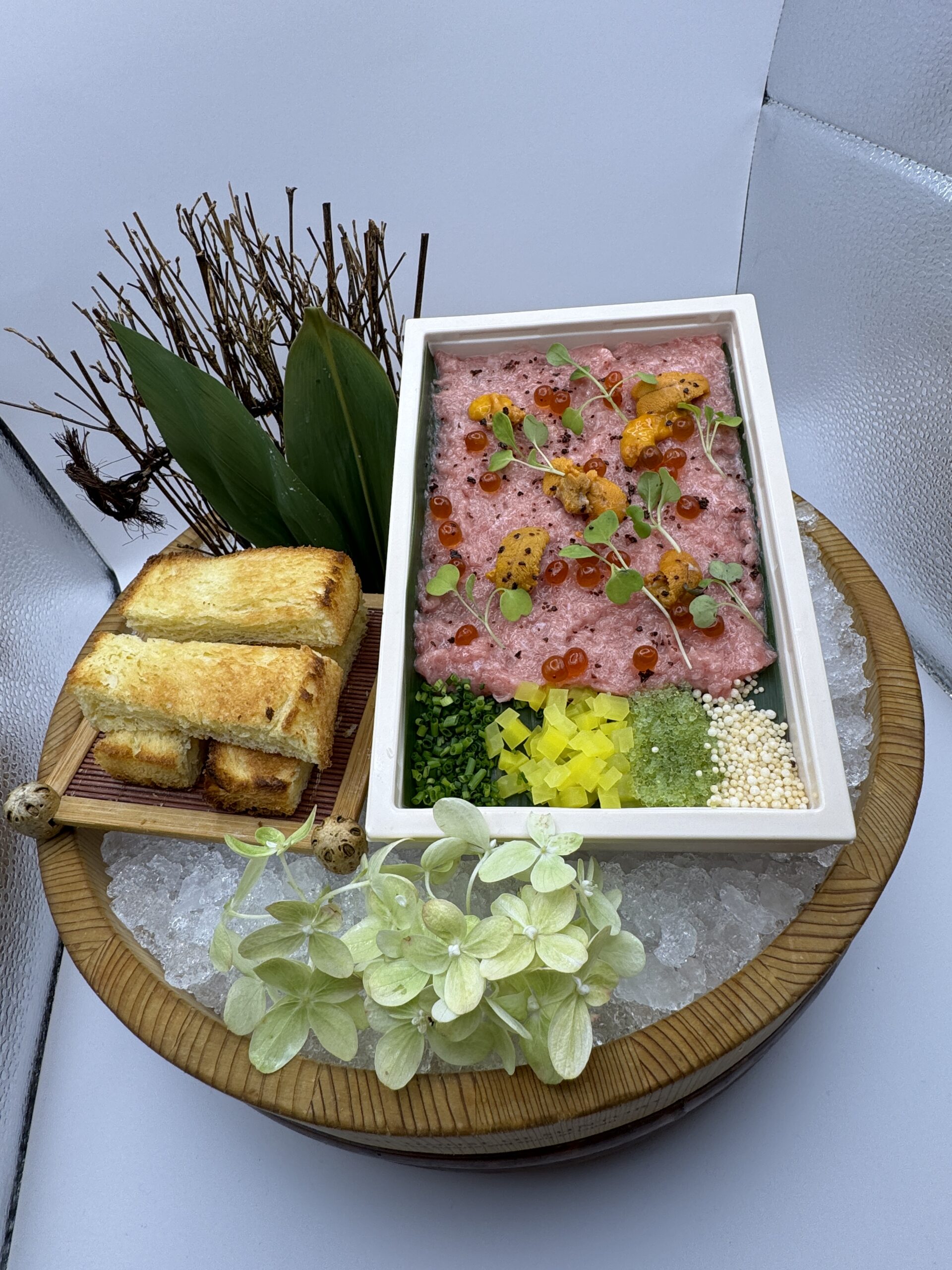 O-Toro Uni Ikura Toast
